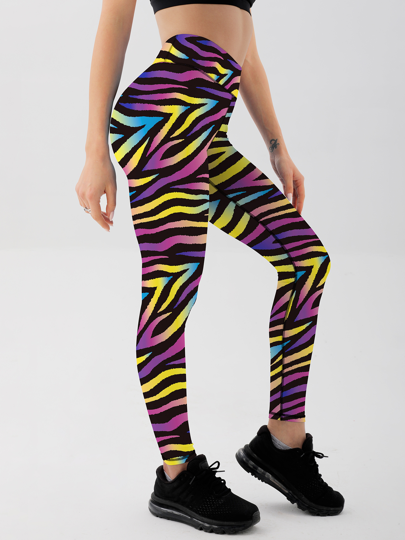 2021 sexy yoga pants fitness exercise base zebra pattern sports