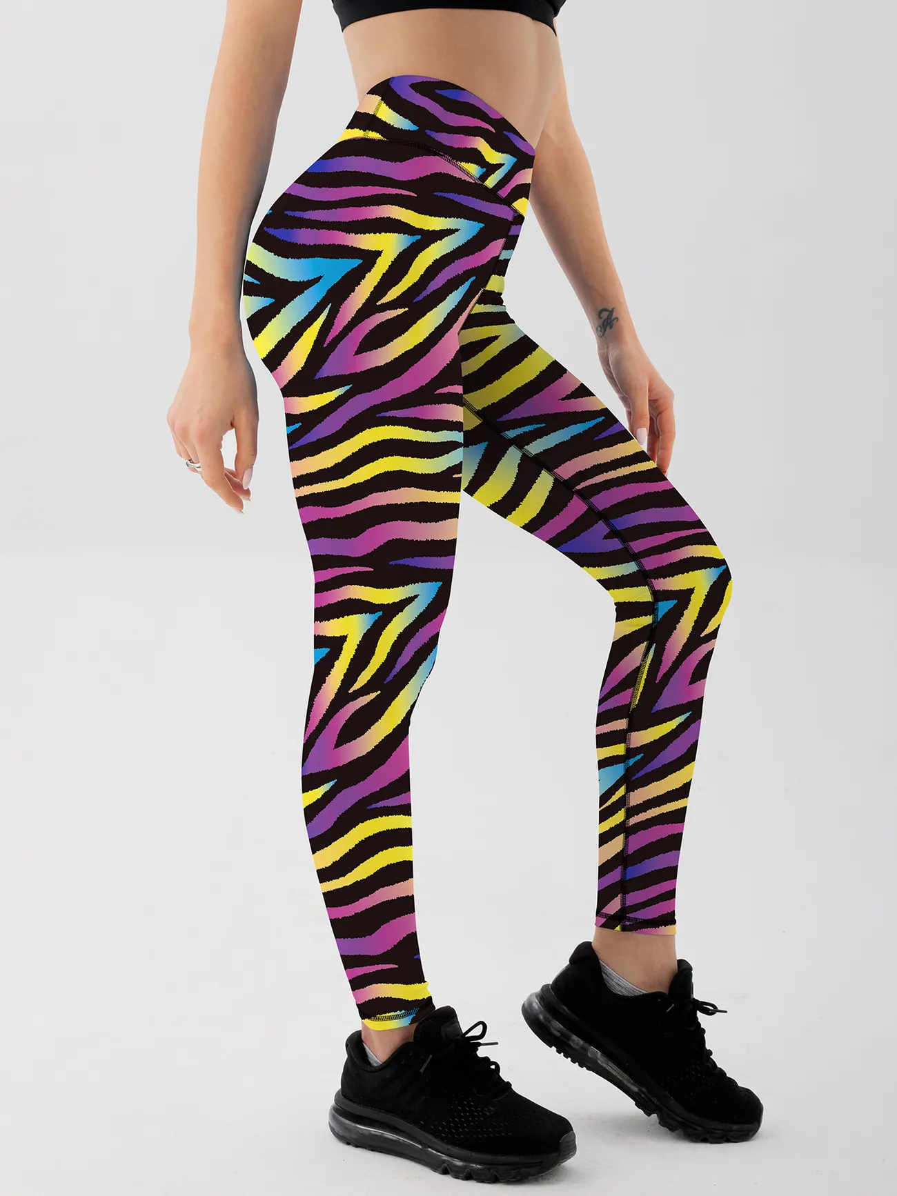 Colorful workout leggings - design from Kubarska - Rebel Skin