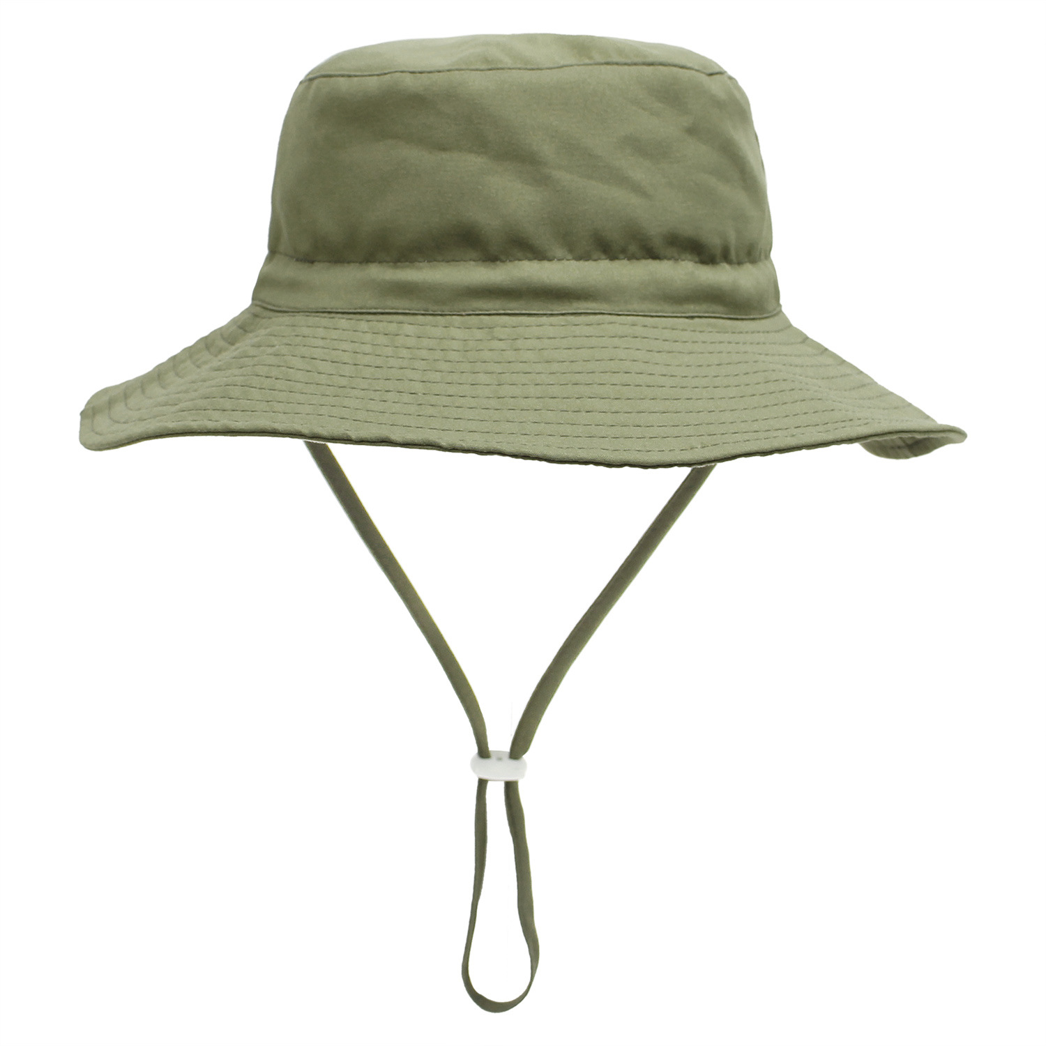 Kids Bucket Hat Adjustable Windproof Rope Sun Hat Fisherman