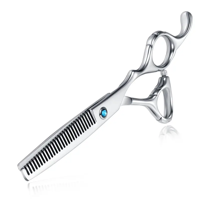6 5 inch barber stainless steel hairdressing scissors professional hair cutting scissors kit for men women pets home salon barber use details 5