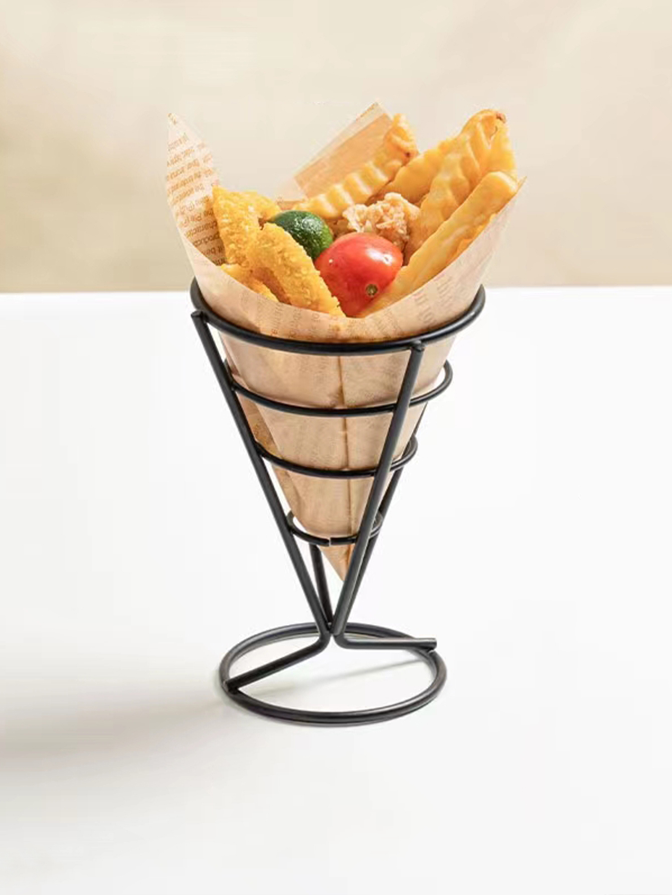 Acrylic Ice Cream Cone Holder / Chip Cone Holder / Counter Top Display Stand