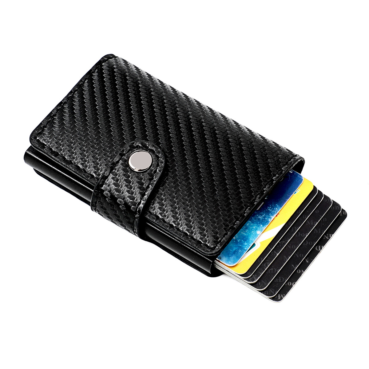 Porta Carte Di Credito ID Con Portafoglio Hasp Luxury Brand Men Anti Rfid  Blocking Protected Magic PU Leather Slim Mini Small Money Wallets Case -  Temu Switzerland