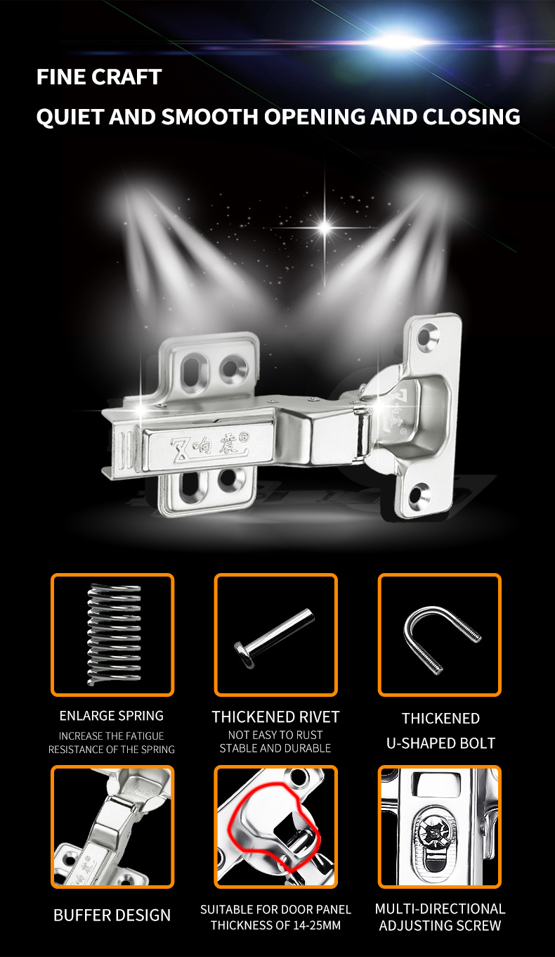 1pc Cabinet Hinge Hydraulic Stainless Steel Cabinet - Temu