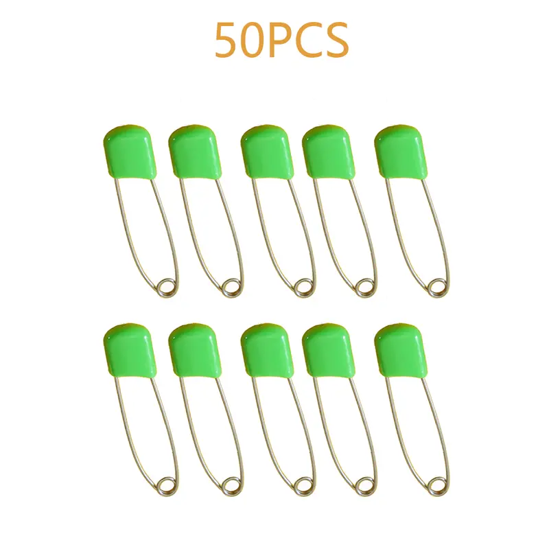 142Pcs Baby Safety Pins Heavy Duty - Stainless Steel Cloth Diaper Pins  Heavy Duty Safety Pin Diaper Safety Pins for Clothes Decorative Diaper Pins  - Plastic Head Clothing Safety Pins Bulk Safety