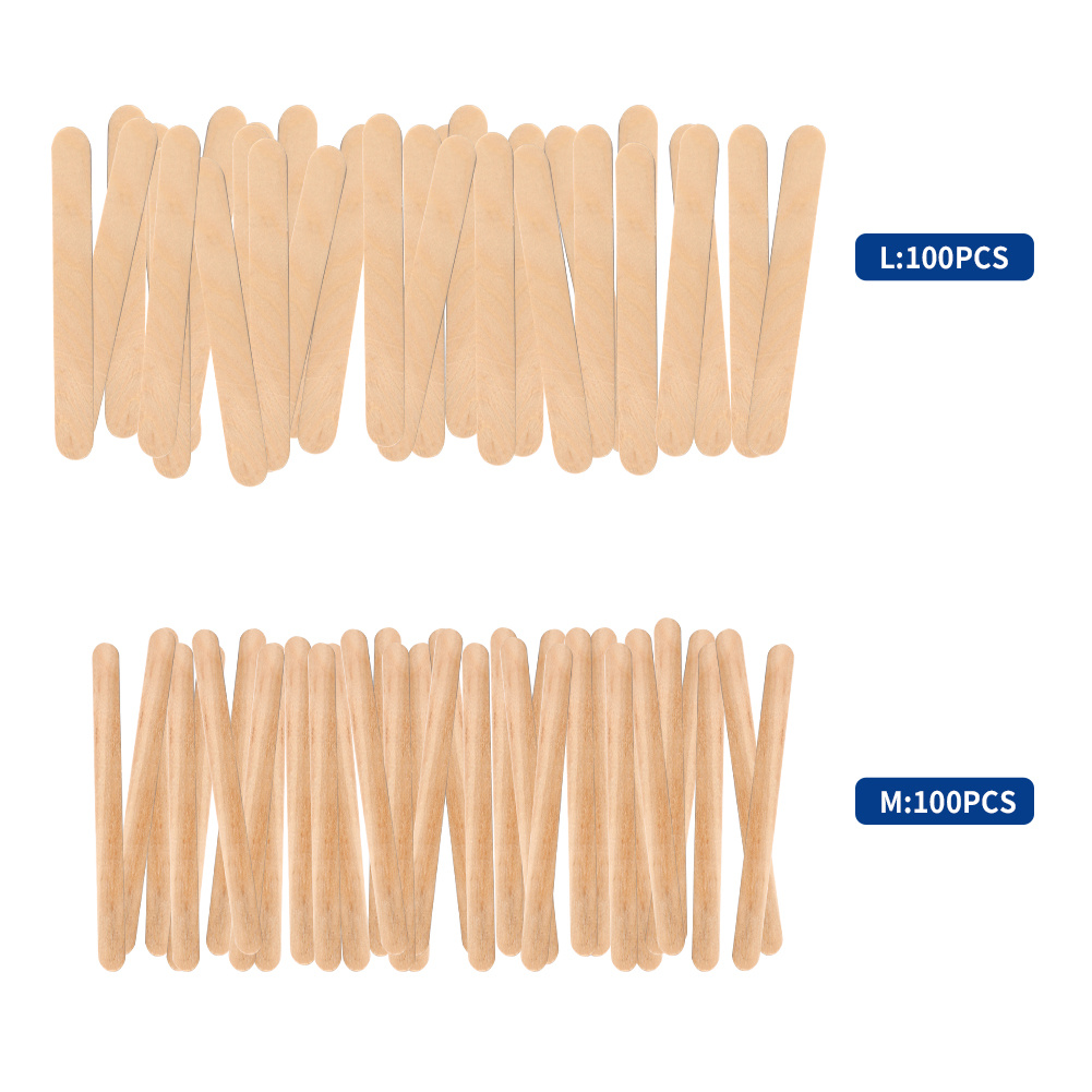 Bastoncini Cera In Legno 100/200/300/500 Pezzi Spatole - Temu Italy