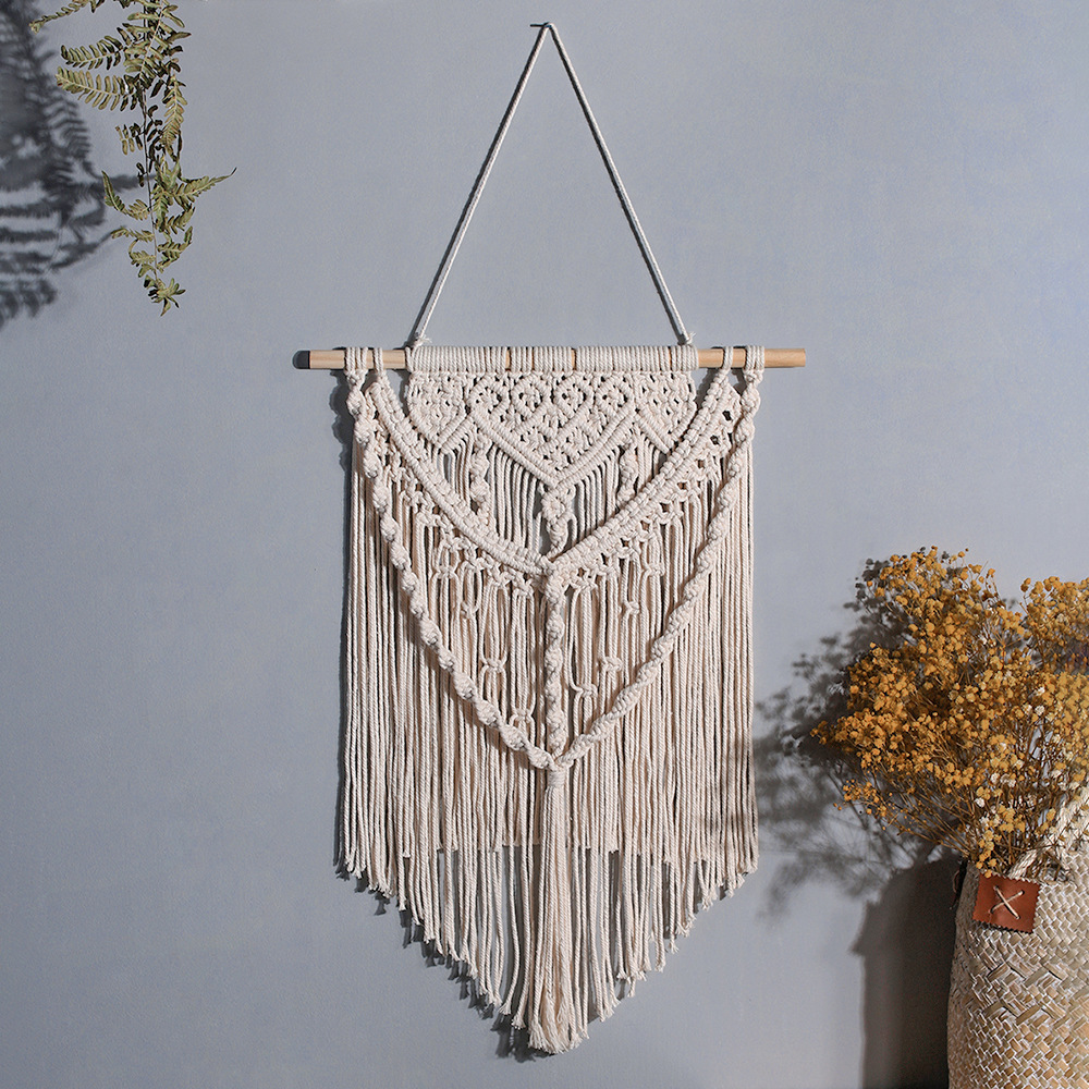 Macrame Wall Hanging Woven Bohemian Wall Hanging - Braid — Flipping Fabulous