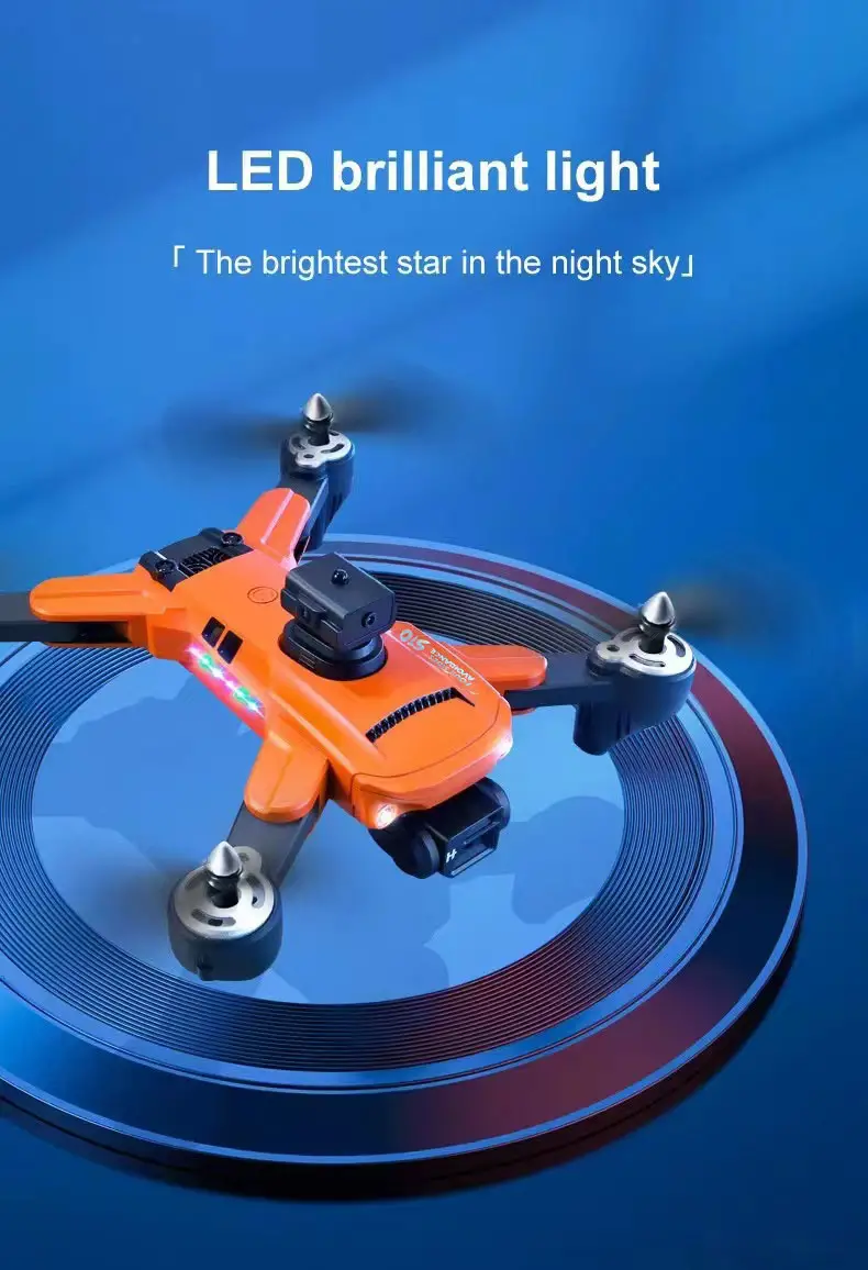 remote control hd camera drone obstacle avoidance optical flow positioning anti shake led lights perfect for beginners details 5