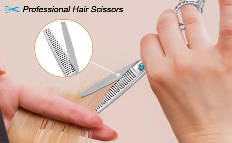6 5 inch barber stainless steel hairdressing scissors professional hair cutting scissors kit for men women pets home salon barber use details 6