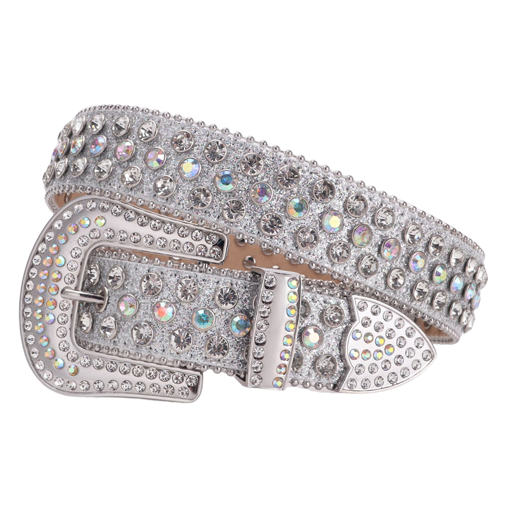 Luxury Sparkle Western Rhinestones Belts Handmade Crystal - Temu