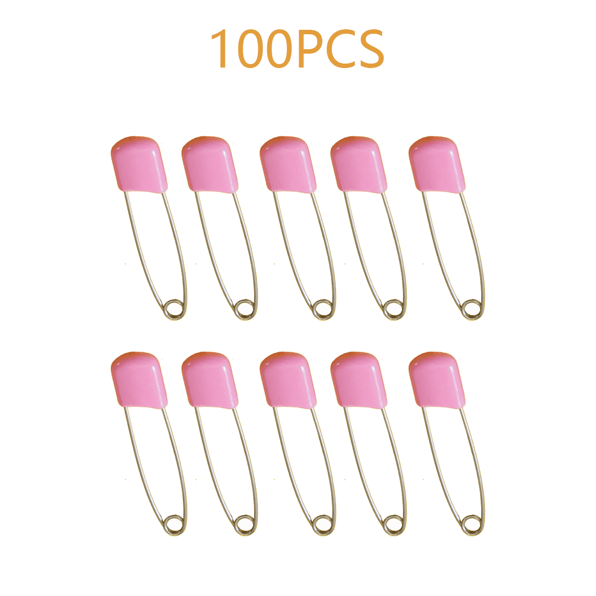 TOYMYTOY 100pcs Baby Safety Pins Diaper Nappy Pin Baby Bibs Pins Clothes  Safety Pin