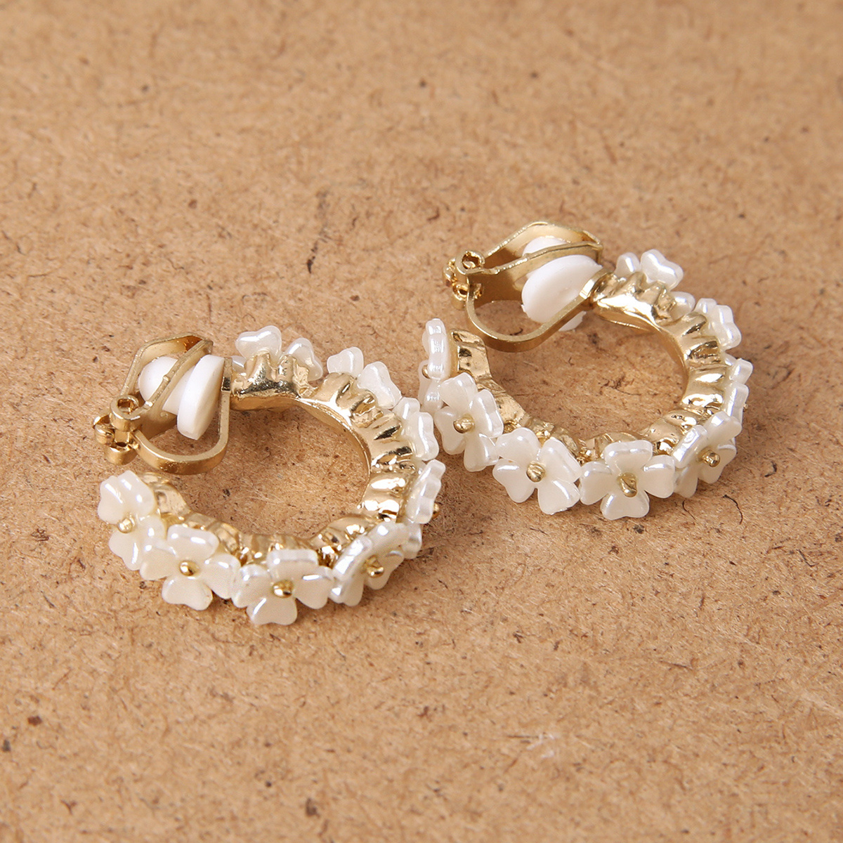 Pair Of Floral Women's Ear Clips