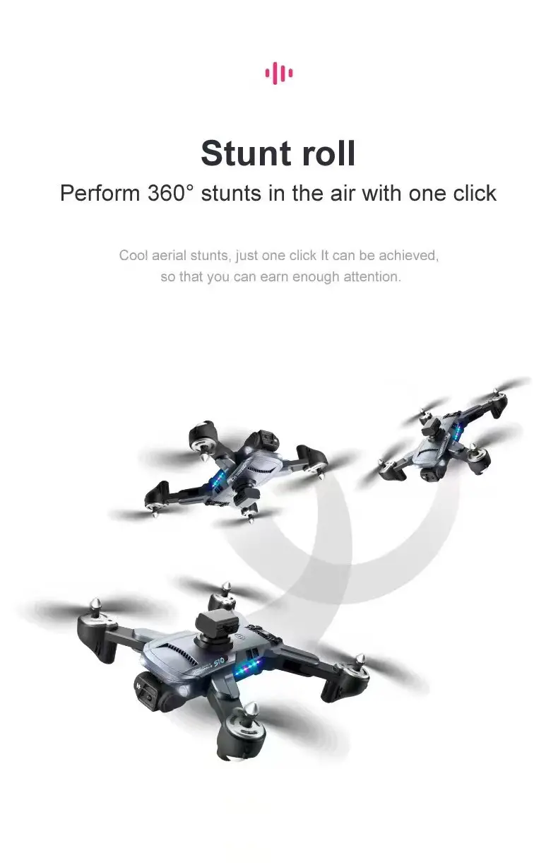remote control hd camera drone obstacle avoidance optical flow positioning anti shake led lights perfect for beginners details 13