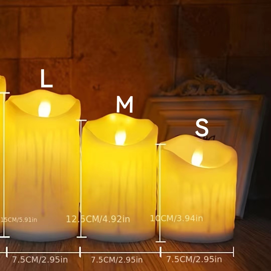 6 Stück Flammenlose Gelblicht Warmweißes Licht Elektronische - Temu Germany