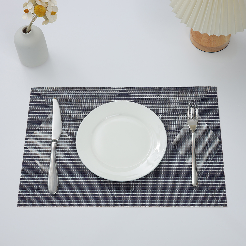 Goldenes Strass-Tischset – Hitzebeständig, Wasserdicht, Waschbar, Mit Weihnachtsdeko, 1 Stück (ca. 14 Zoll)