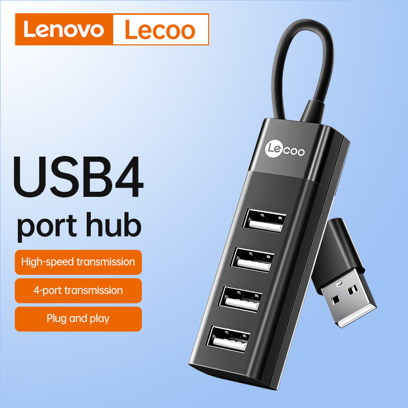 Lenovo Lecoo Usb Extender 3 0 Interface Converter Typec Dock Laptop Usb Splitter Electronics