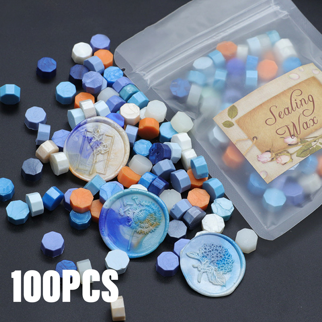 Mixed 100 - Sealing wax beads — Mina & Maud