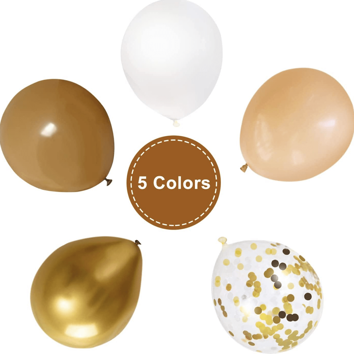 Brown Nude Latex Balloons Set Tan Brown Nude White Golden - Temu