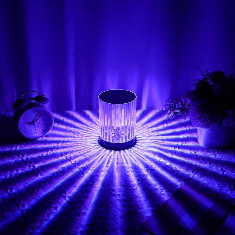 Pastoral Style LED Table Lamp Glass Shade Metal Flower Vine Romantic Home  Decor