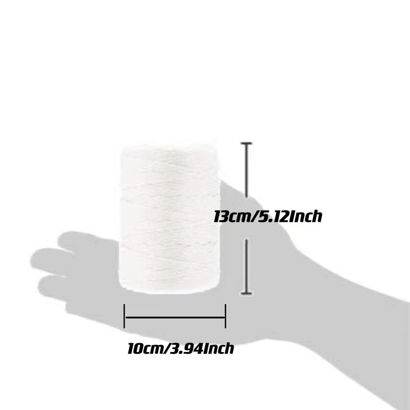 1pc Braided Mason Twine, Moisture, Oil, Acid Resistant White Mason Line, 18  Twisted Polypropylene Mason Line String Perfect For Masonry Jobs And For T