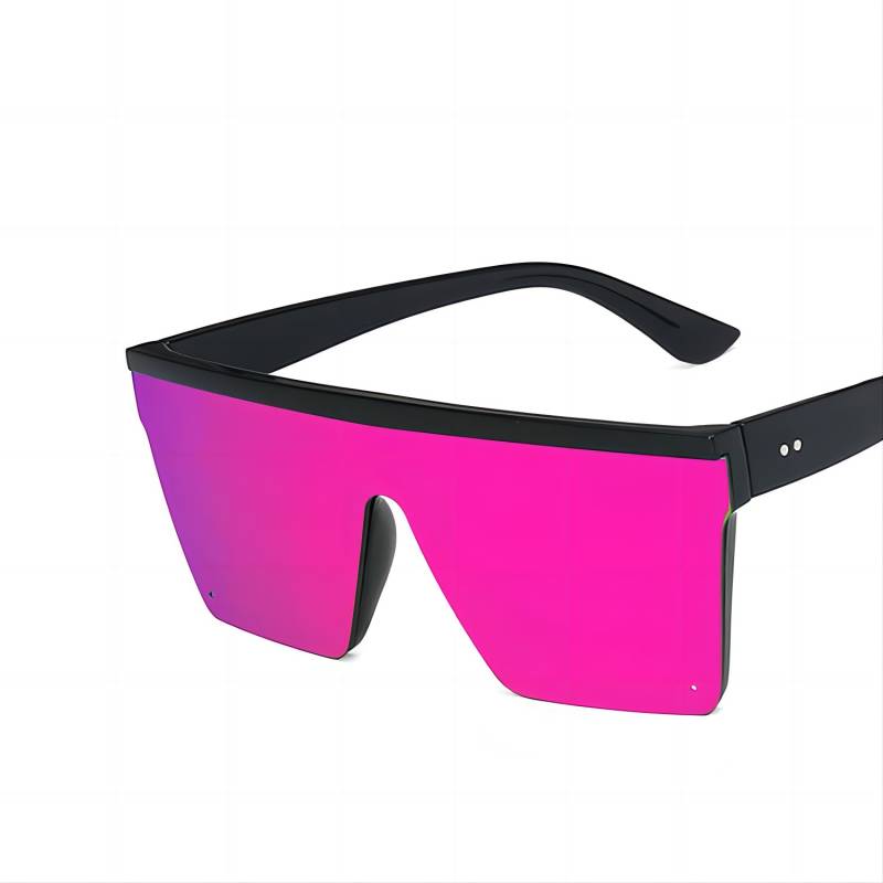 Purple Flat Top Shield Sunglasses