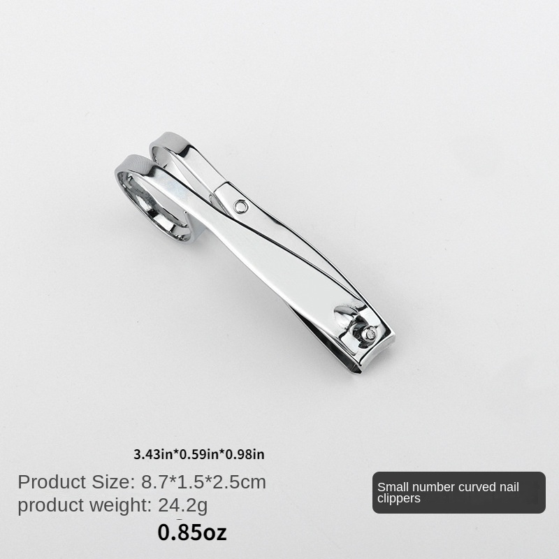 Silvery Big- Nail Clippers Stainless Steel Two Sizes Are Available