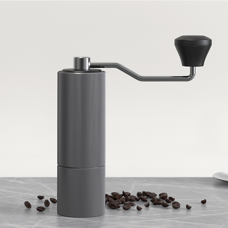 Manual Stainless Steel Coffee Grinder With Silicone Middle Cover- Ceramic  Burr Bean With Hand Crank And Adjustable Settings Fine, Portable Espresso  For Camping Or Travel - Temu