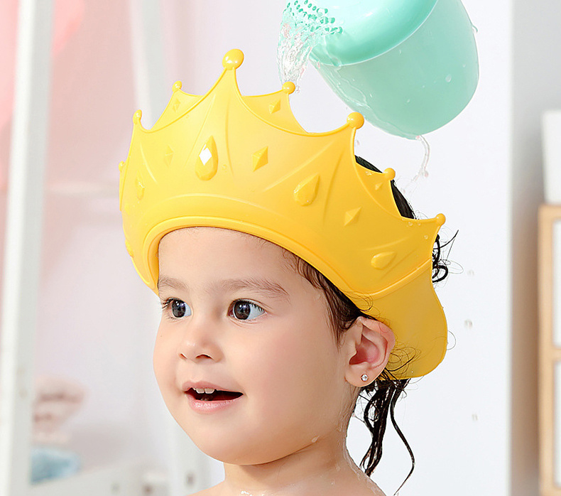 Bonnet de douche pour bébé Chapeau de shampoing imperméable pour