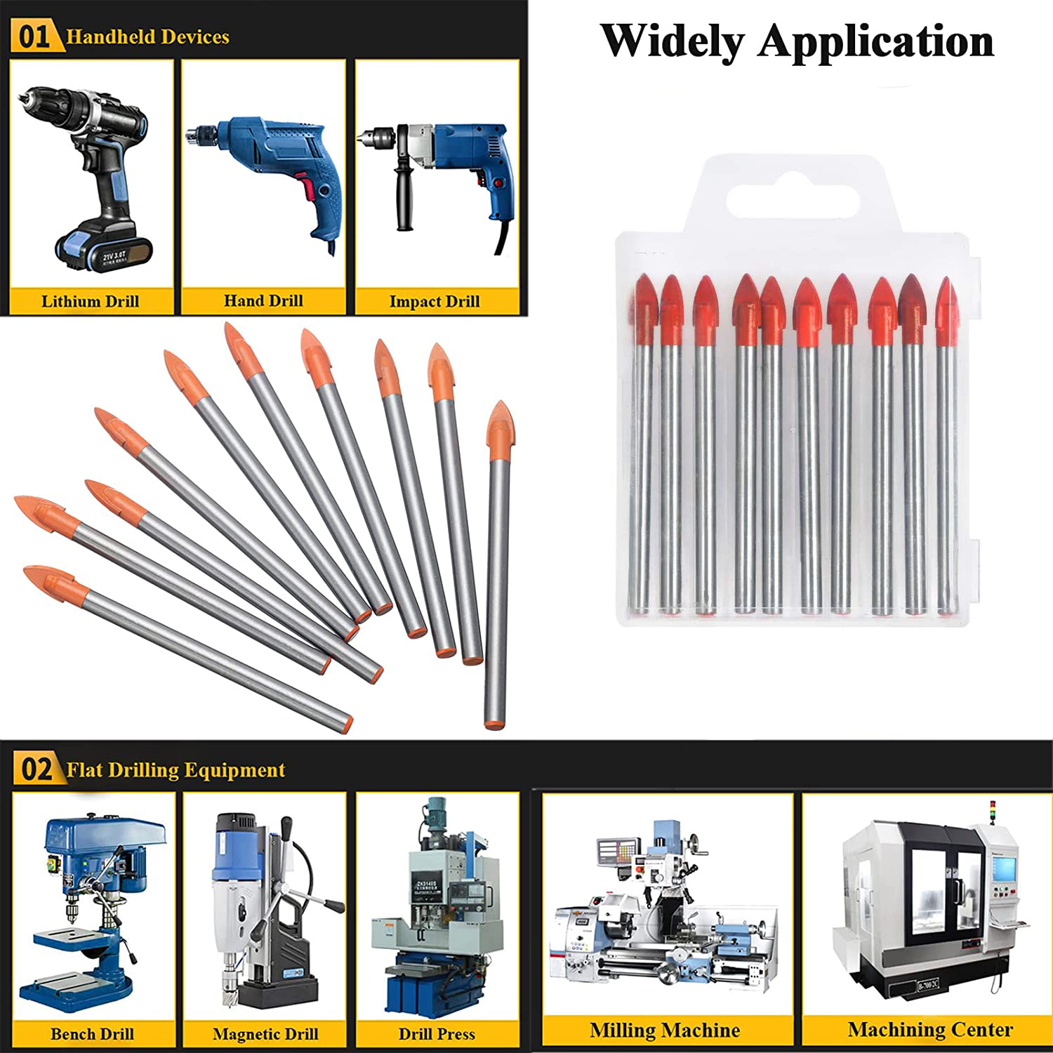 Drill Bits Professional Tile Glass Tile Drill Bit Set Temu