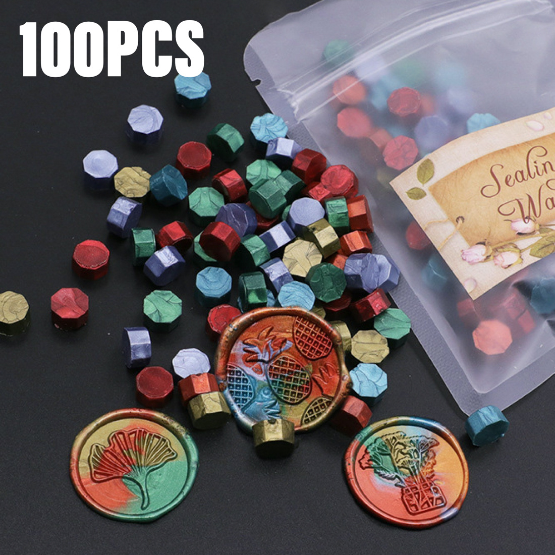 Sealing Wax Beads Mixed Color Set for Stamp