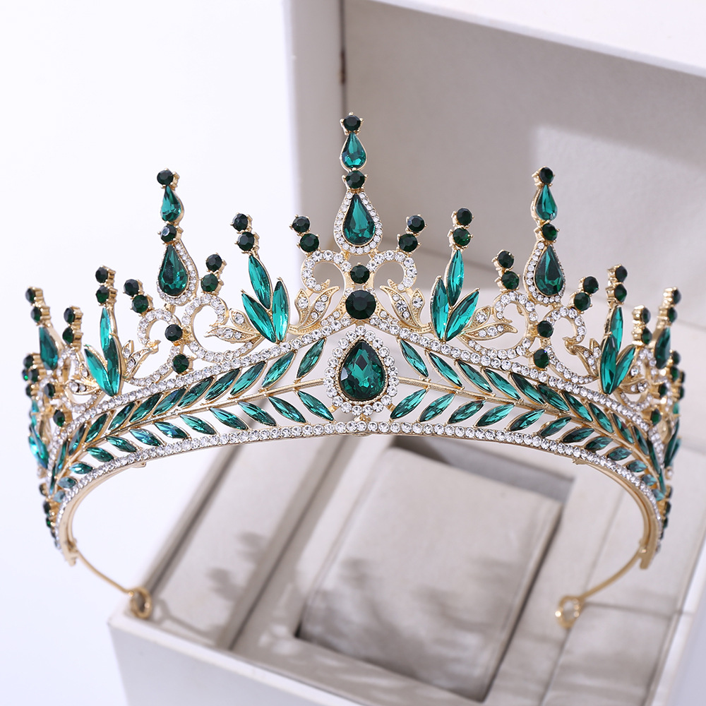 Baroque Crystal Bridal Tiaras Crown Big Rhinestone Pageant Prom Diadem –  Shehzadizevar