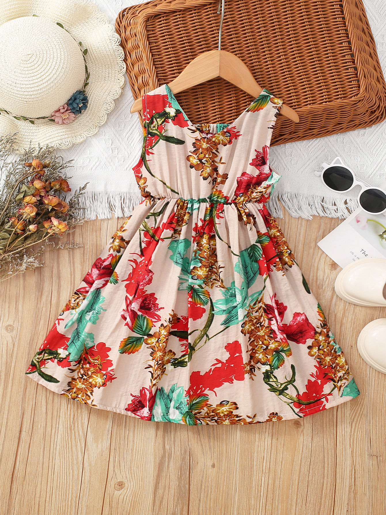 Vintage flower sale print dress