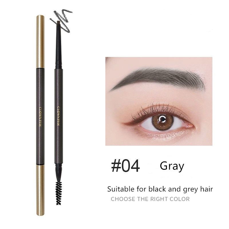 3 Color Double Headed Eyebrow Pencil Automatic Rotating Fine Tip Eyebrow  Pen With Eyebrow Brush Waterproof Sweatproof Eyebrow Makeup Tool | Don't  Miss These Great Deals | Temu