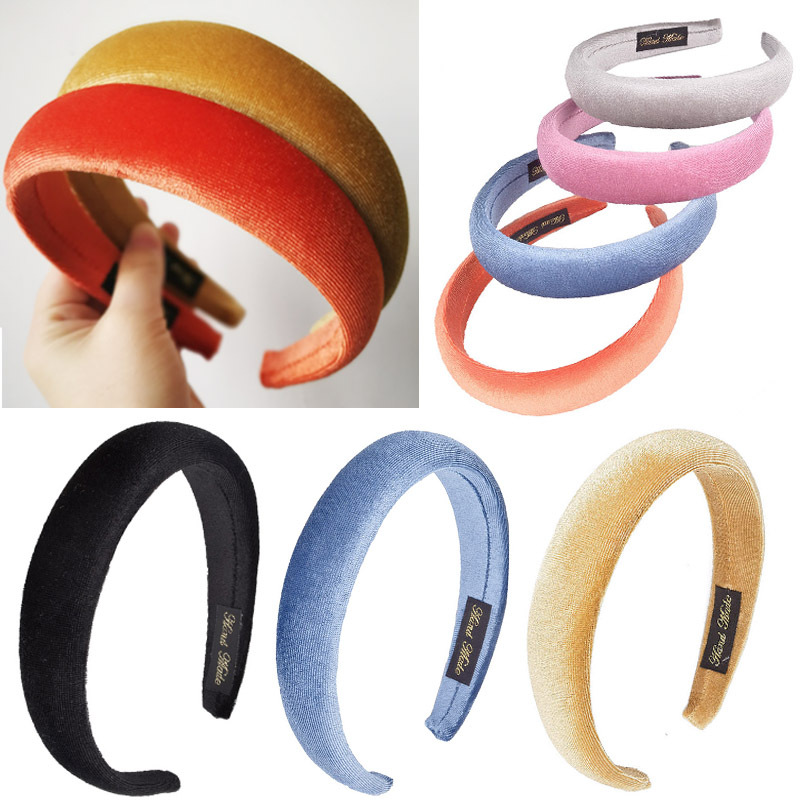 Padded Headbands For Women,Wide Plain Turban Headband Fashion Hair Bands Headwear Barrette Styling Tools Accessories 6d3e4dea 1820 4537 B06b 89cc01674e70.be1659d6a5d0696ed43f1eb53b22bfc9