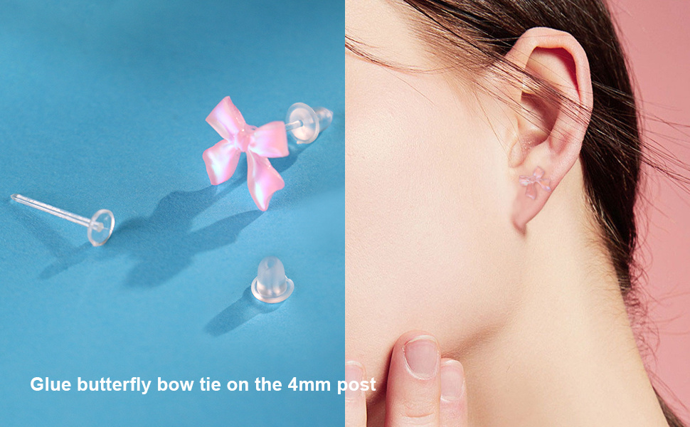 Clear Plastic Earrings Clear Earrings Spacers Clear - Temu