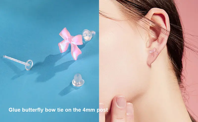 Clear Plastic Earrings Clear Earrings Spacers Clear - Temu