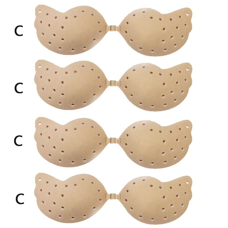 CTEEGC Women's Invisible Chest Stickers Nipple Stickers Daily Silicone Bra  Stickers Wedding Available