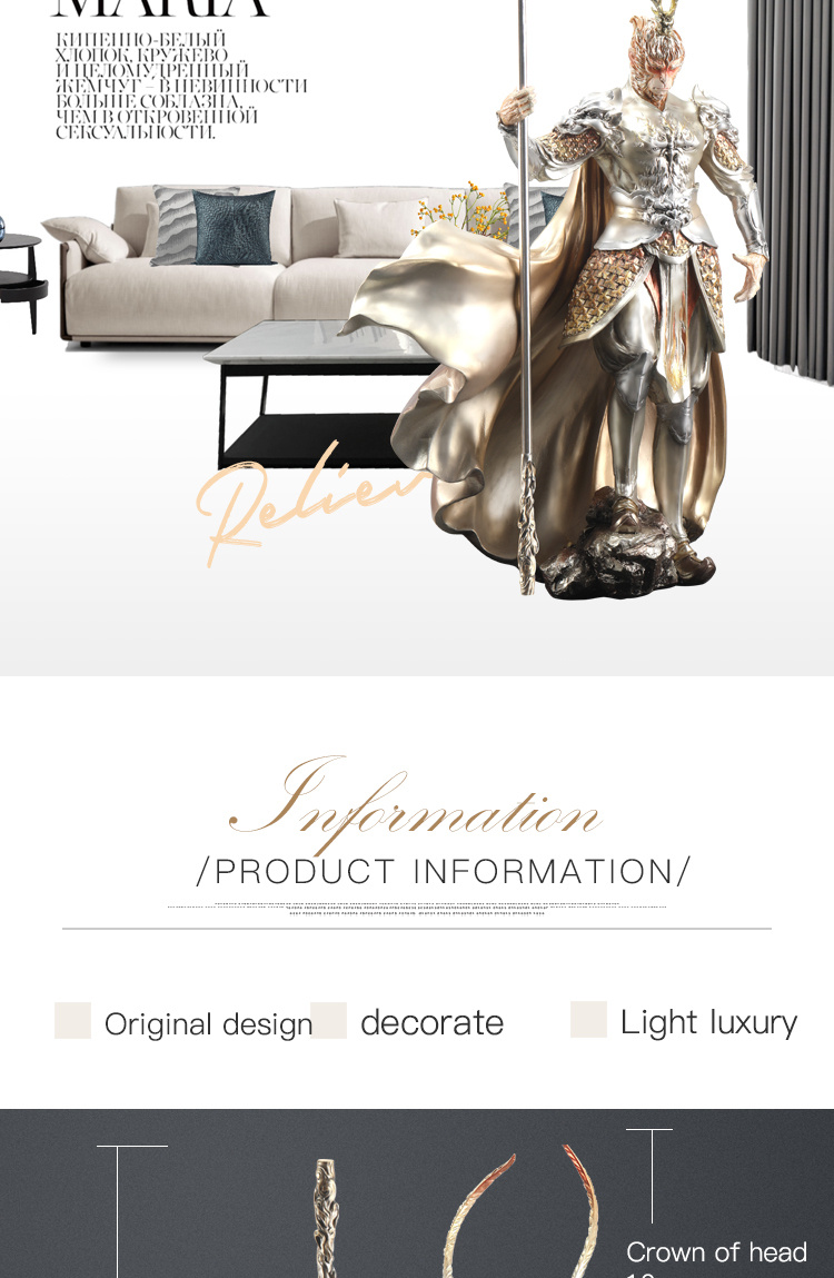 1pc Monkey Ornament Tv Ornament Sun Temu