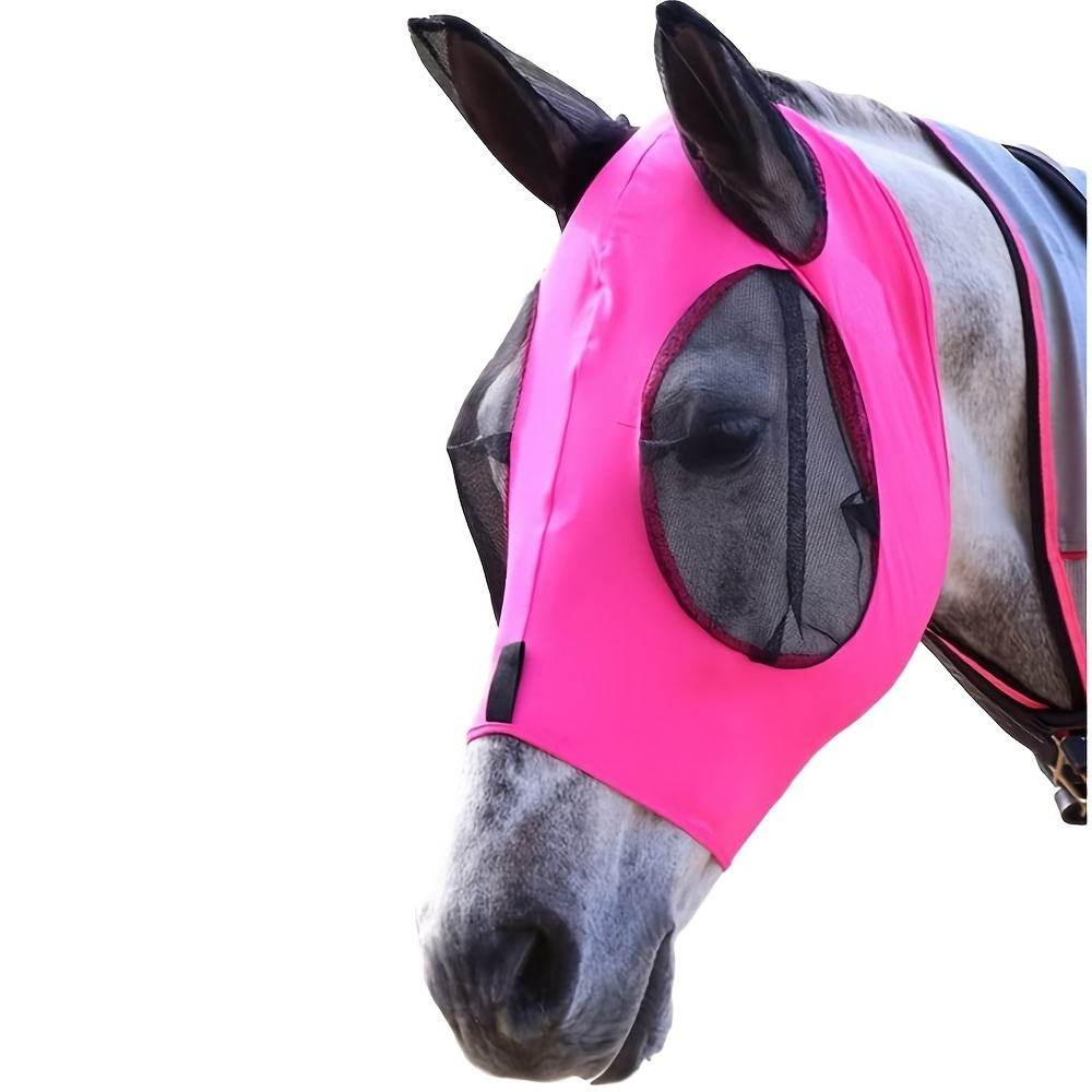 Anti Mosquito Horse Head Cover Horse Face Breathable Horse Mask Horse