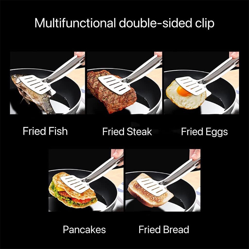 Cooking Tongs Fish Spatula 304 Stainless Steel Slotted Temu