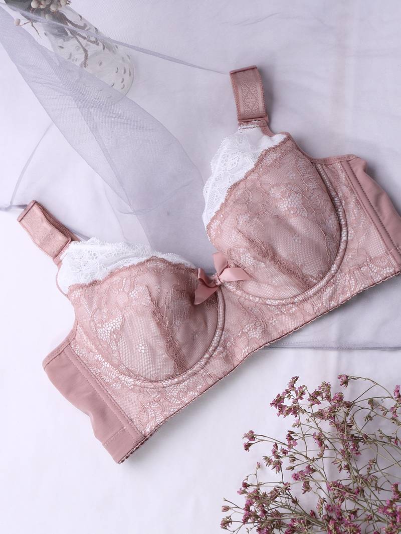 Underwear Non Padded Bra Non-Wired Firm Control Soft Cup Bra - Lace Design In Black Or White (Sizes 34-48) Bra Unpadded - Foto 3