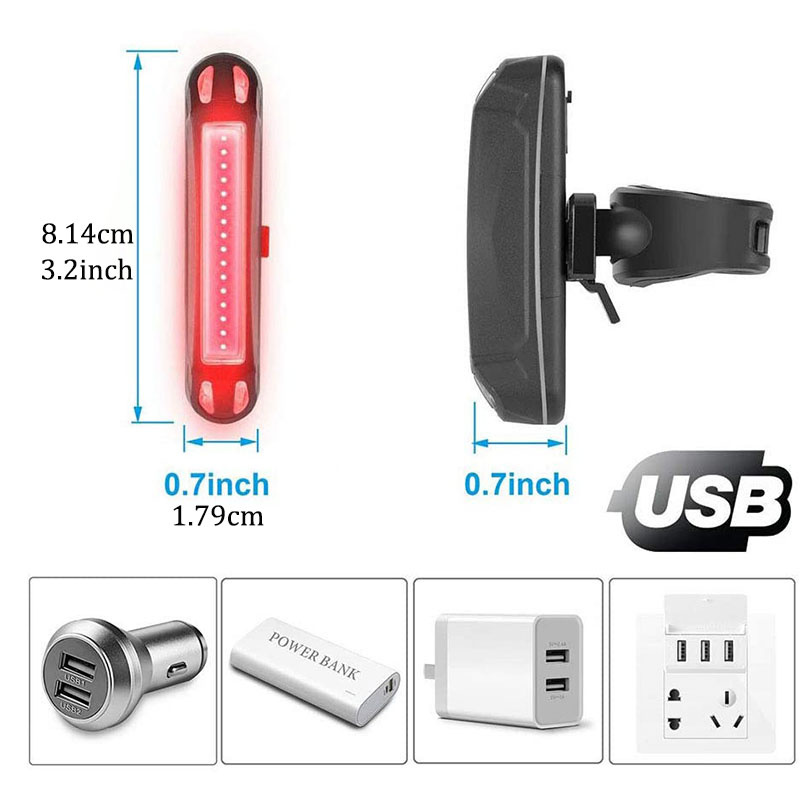 Luz Trasera Bicicleta Luz Trasera Bicicleta Recargable Usb - Temu Chile