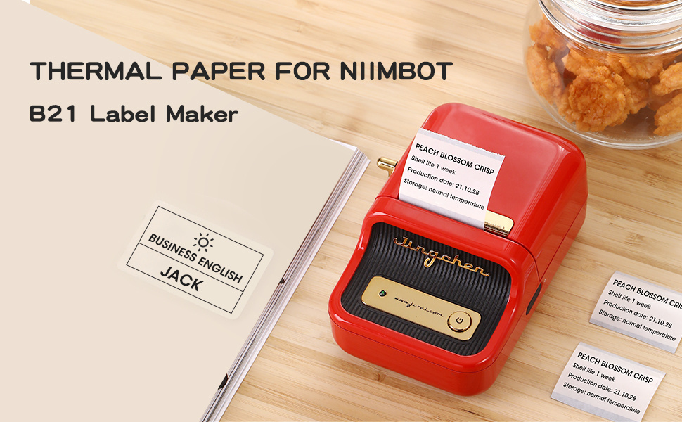 Niimbot B21 B1 Transparent Label Printing Paper Name Sticker - Temu