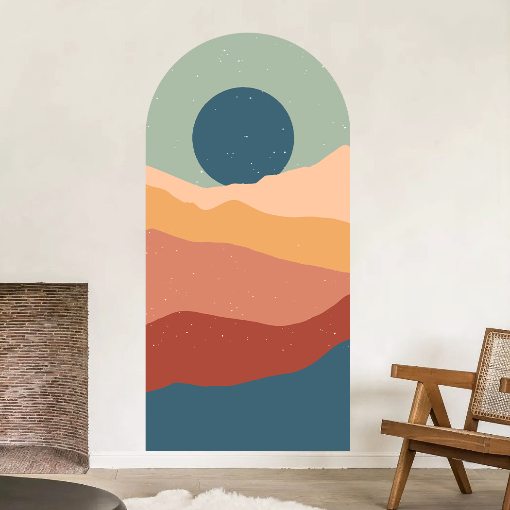 Bohemian Wall Art: Transform Room A Stunning Mountain Sunset - Temu