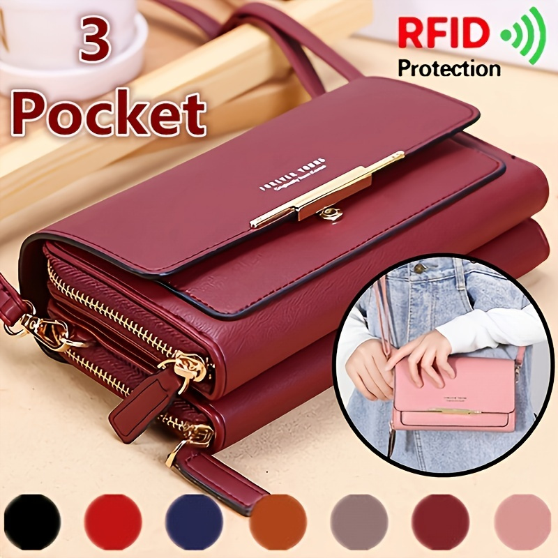 Pu Leather Purse For Women Vintage Multi Card Wallet Simple And Fashionable  Handbag With Zipper - Bags & Luggage - Temu Greece