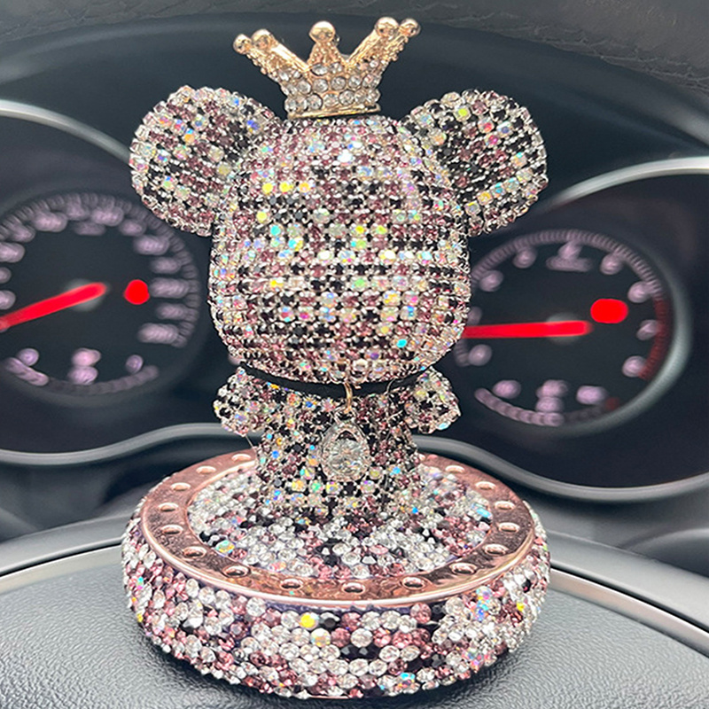 Car Accessories: Cute Bear Paint By Diamonds Ornaments For Air Outlet  Decoration From Haroldian, $12.86