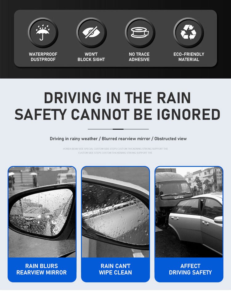2pcs Auto Rückspiegel Regen Wasser Regenschutz Augenbrauen Abdeck Schutz  Neu