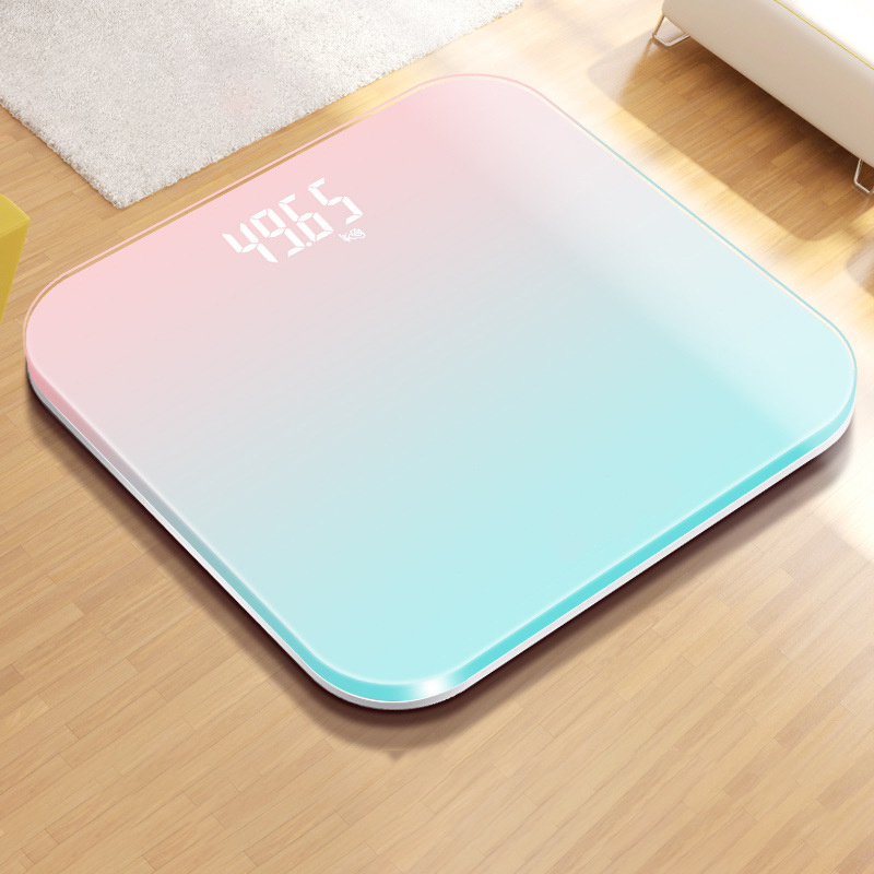 180kg Human Health Body Scale Mini Digital Glass LCD Display