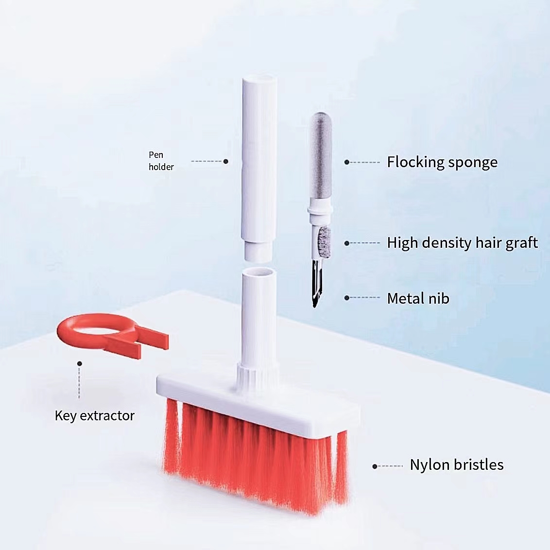 Keyboard Cleaning Brush With Curved Handle Cleaner - Temu