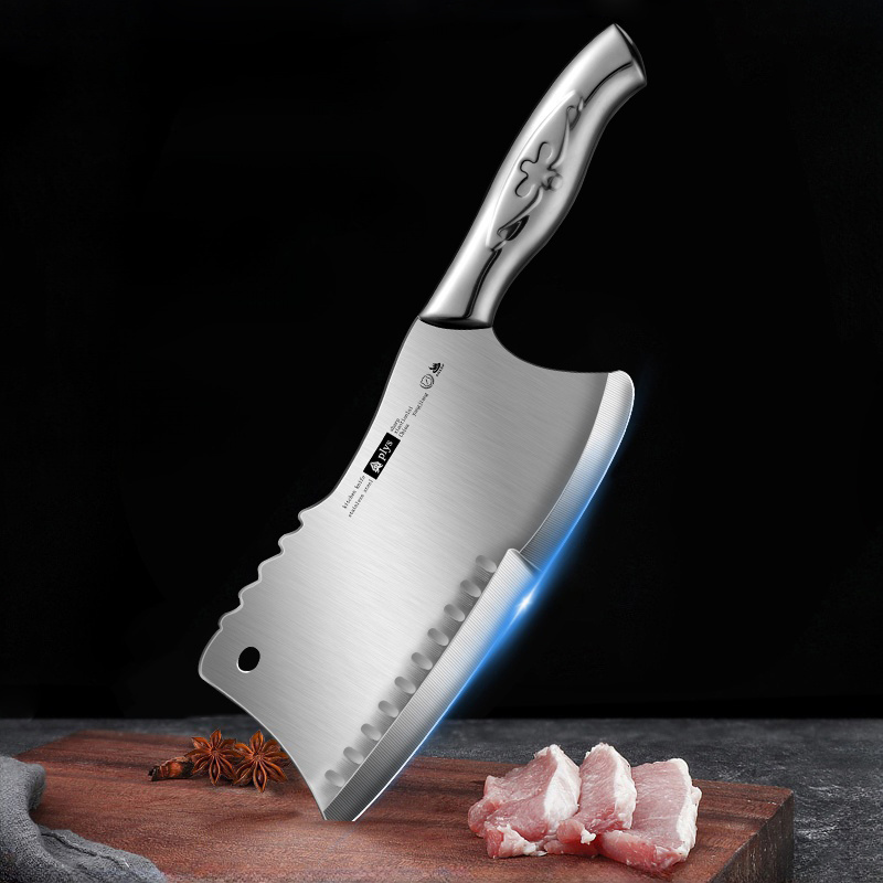 All-steel Kitchen Knife Home Chopping Dual-purpose Knife Kitchen Ultra-fast  Sharp Bone-chopping Knife Chef Special Cutting Vegetable Slicing Knife for