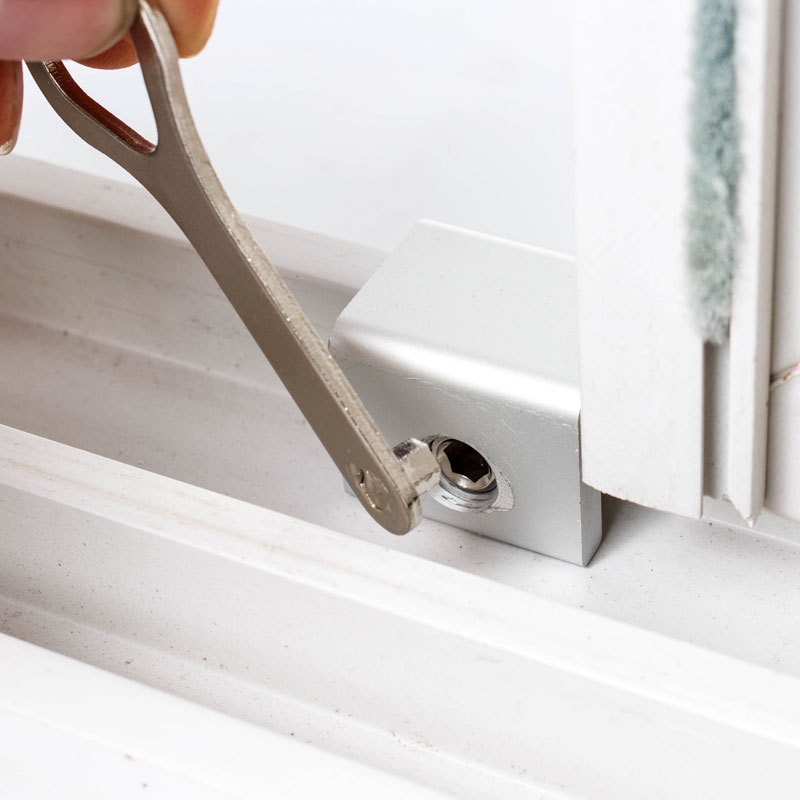 4 juegos de cerraduras corredizas para ventana bloqueo de ventana de  seguridad de aluminio con llave topes de ventana para puerta deslizante –  Yaxa Store